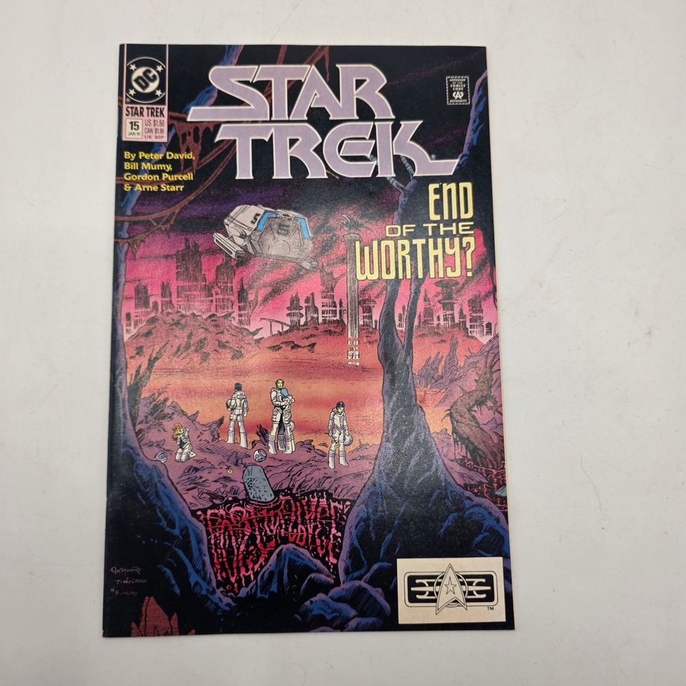DC Comics Star Trek Comic Book #15 Jan 1991 End of the Worthy Sci-Fi Copper Age